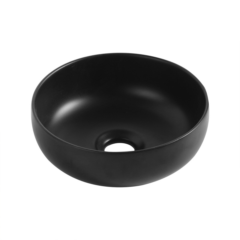 VASQUE LAVE MAINS BOL CERAMIQUE NOIRE