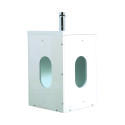 Ensemble meuble lave-mains d'angle blanc SKINO avec robinet chromé