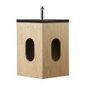 Ensemble meuble lave-mains d'angle blanc SKINO avec robinet chromé