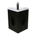 Ensemble meuble lave-mains d'angle blanc SKINO avec robinet chromé