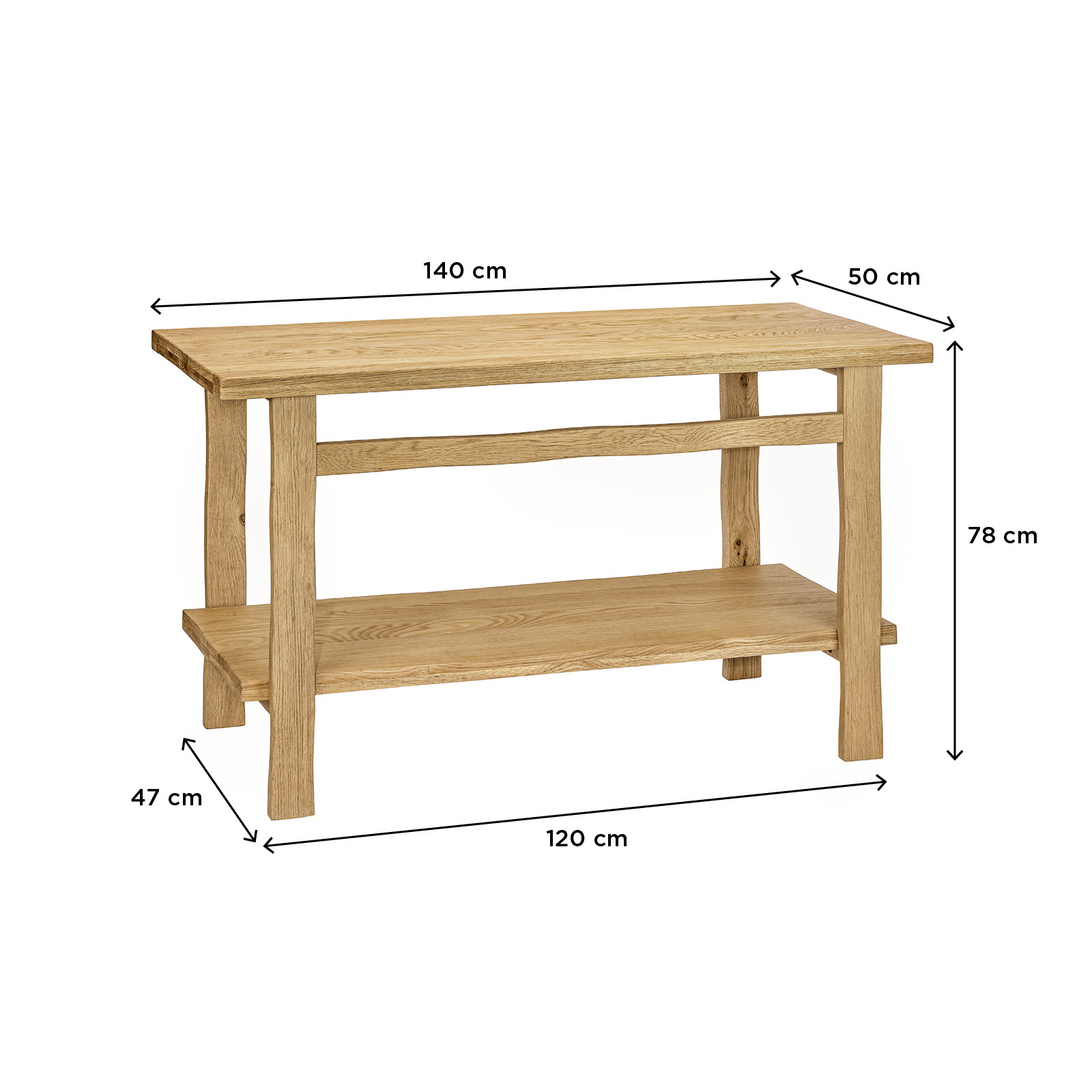 TABY MSV 140CM CHENE VIEILLI