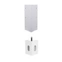 Ensemble lave-mains angle noir + vasque + robinet + armoire toilette d'angle