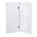 Ensemble lave-mains angle noir + vasque + robinet + armoire toilette d'angle