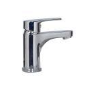 Ensemble lave-mains angle noir + vasque + robinet + armoire toilette d'angle