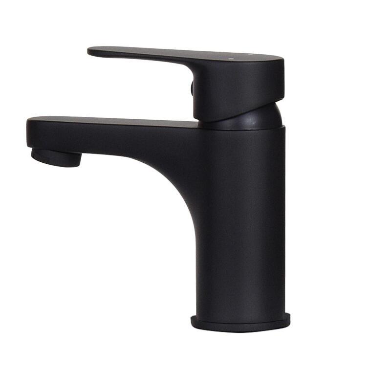 Ensemble lave-mains angle suspendu avec robinet et armoire d'angle décor chêne