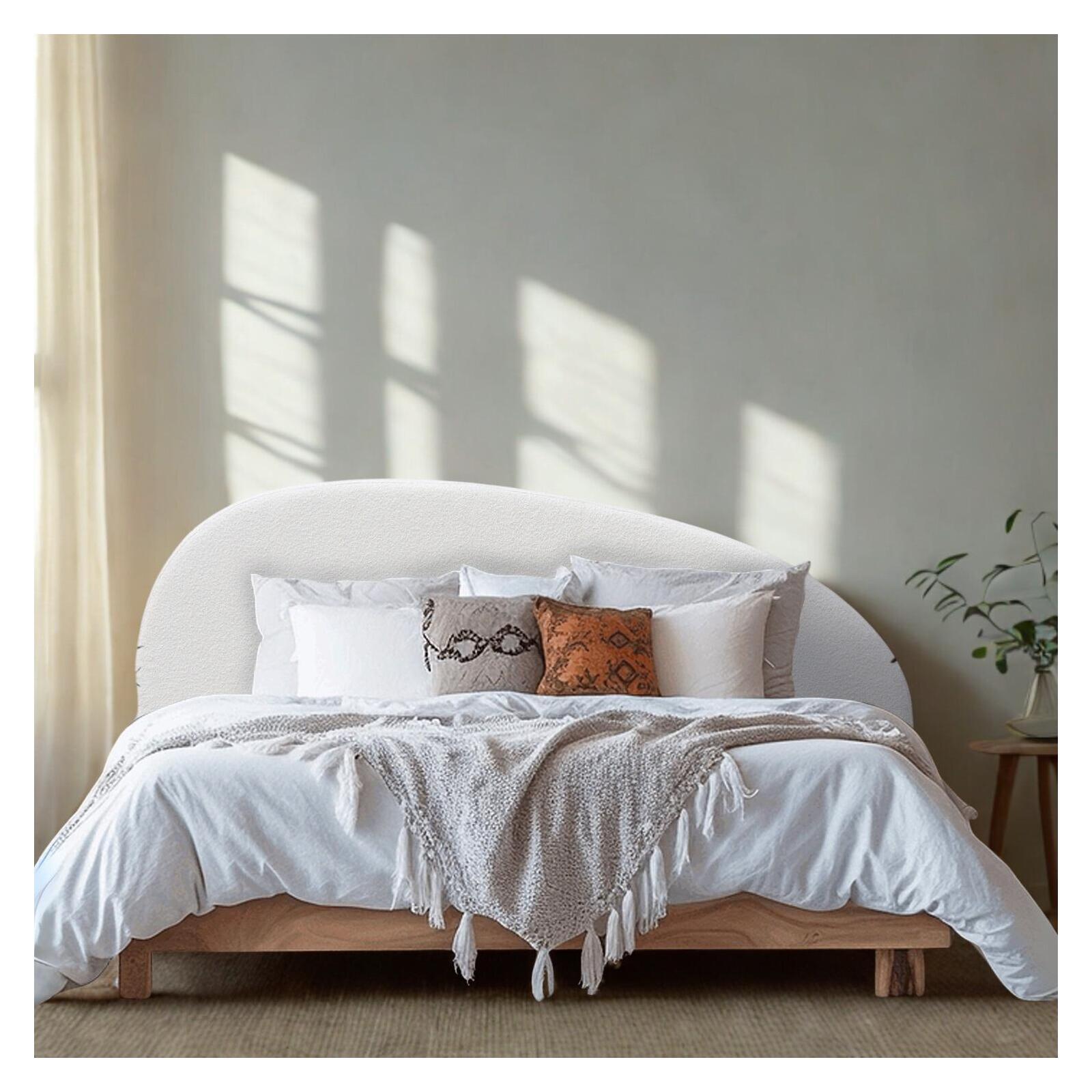 Tête de lit tissu bouclette 165 cm LENA