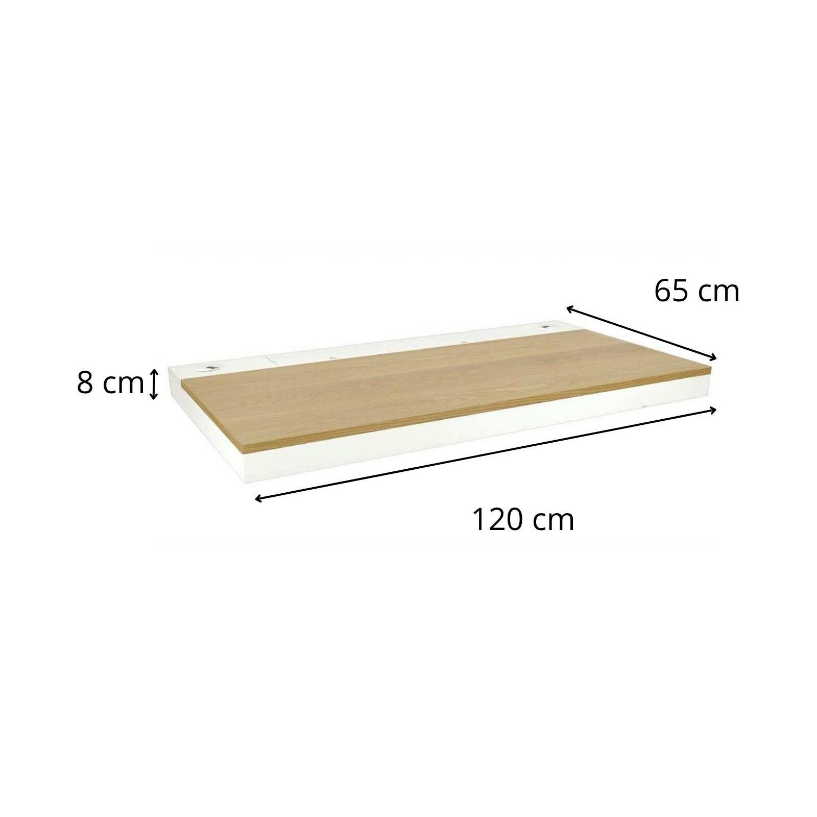 Bureau mural scandinave chêne 120 cm HANG