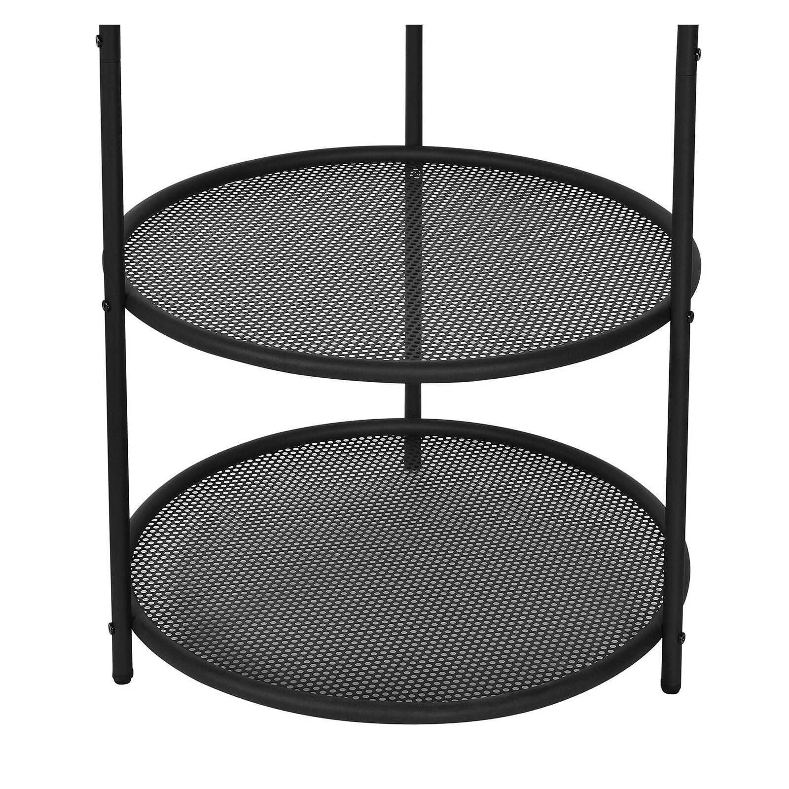 Portant vêtements rond en métal noir tubulaire 60x180cm Portant vêtements rond en métal noir tubulaire 60x180cm
