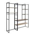 Portants vêtements bois et métal L190 x H200 cm ASHTON - Lot de 2