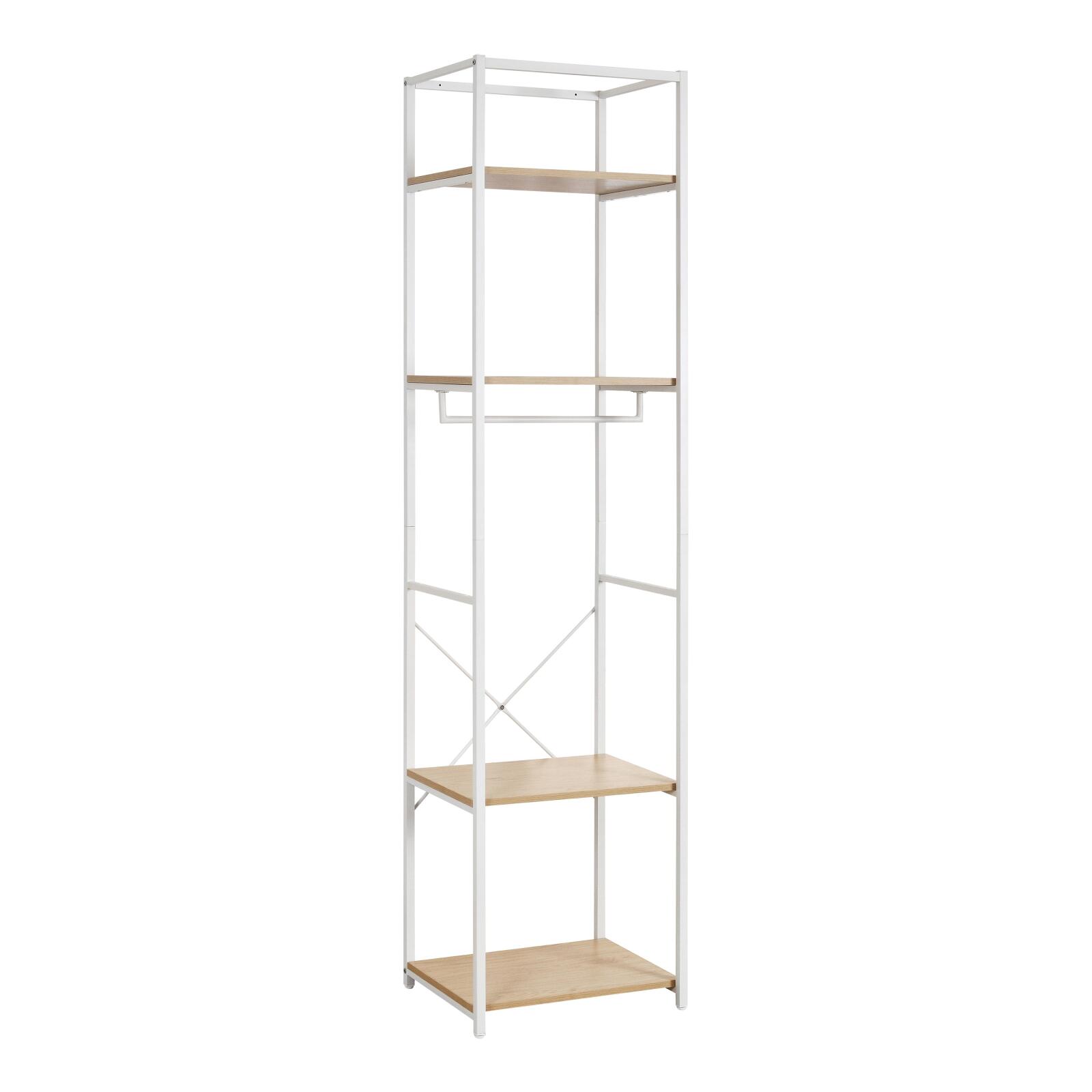 Portant vêtements en bois et métal NOIR L50 x H200cm JUNE