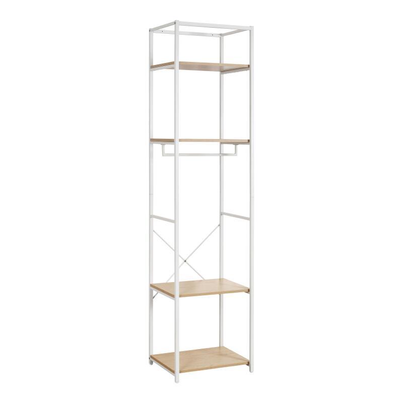 Portant vêtements en bois et métal NOIR L50 x H200cm JUNE