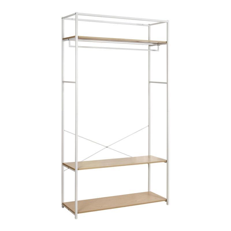 Portant vêtements bois et métal NOIR L110 x H200cm JUNE