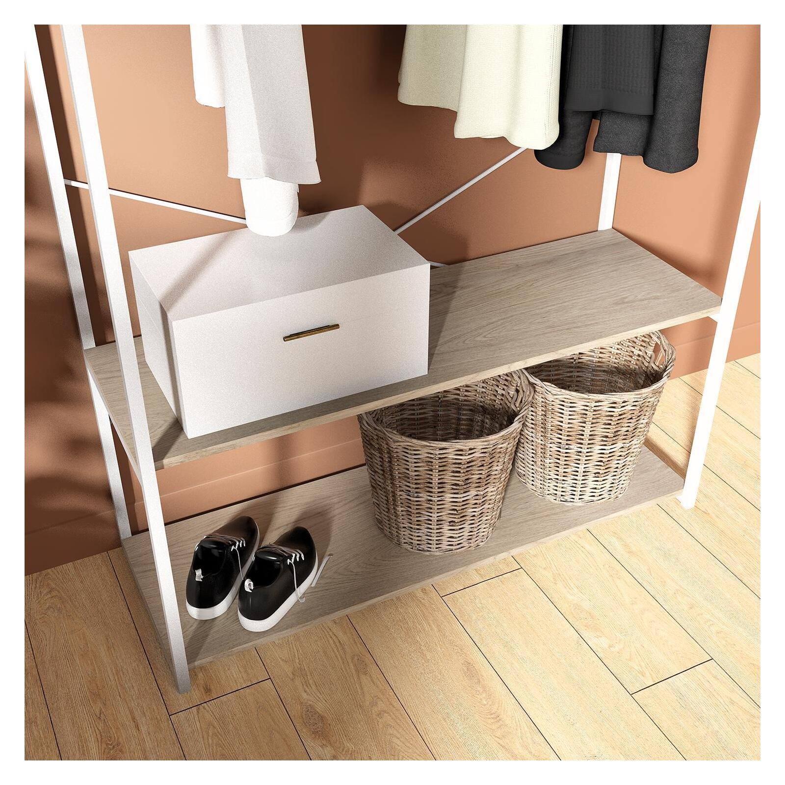 Portants vêtements bois et métal NOIR - Lot de 3 - JUNE