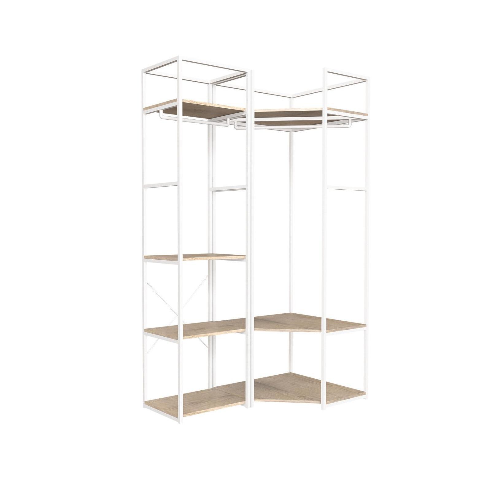 Portants vêtements bois et métal NOIR - Lot de 2 - JUNE