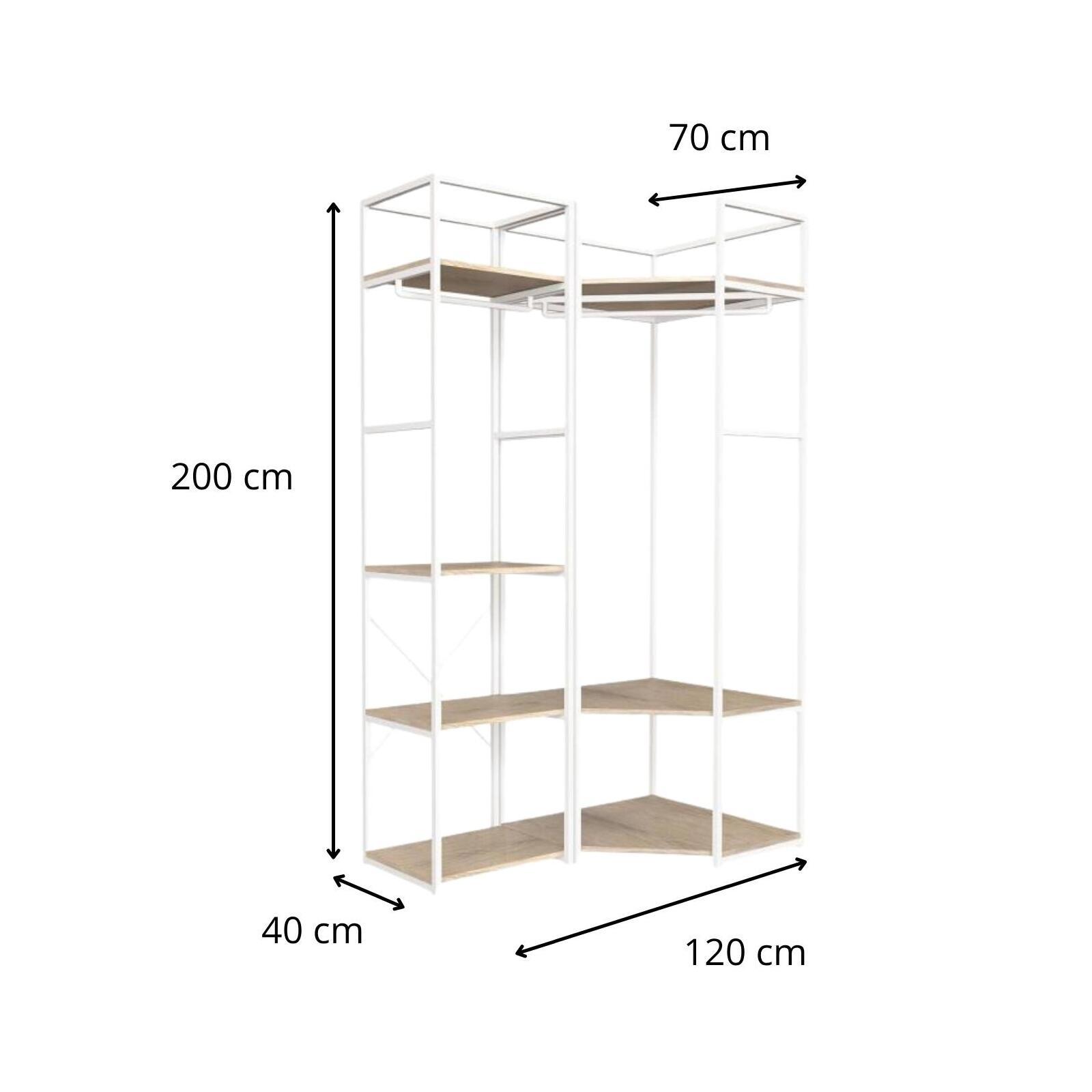 Portants vêtements bois et métal NOIR - Lot de 2 - JUNE