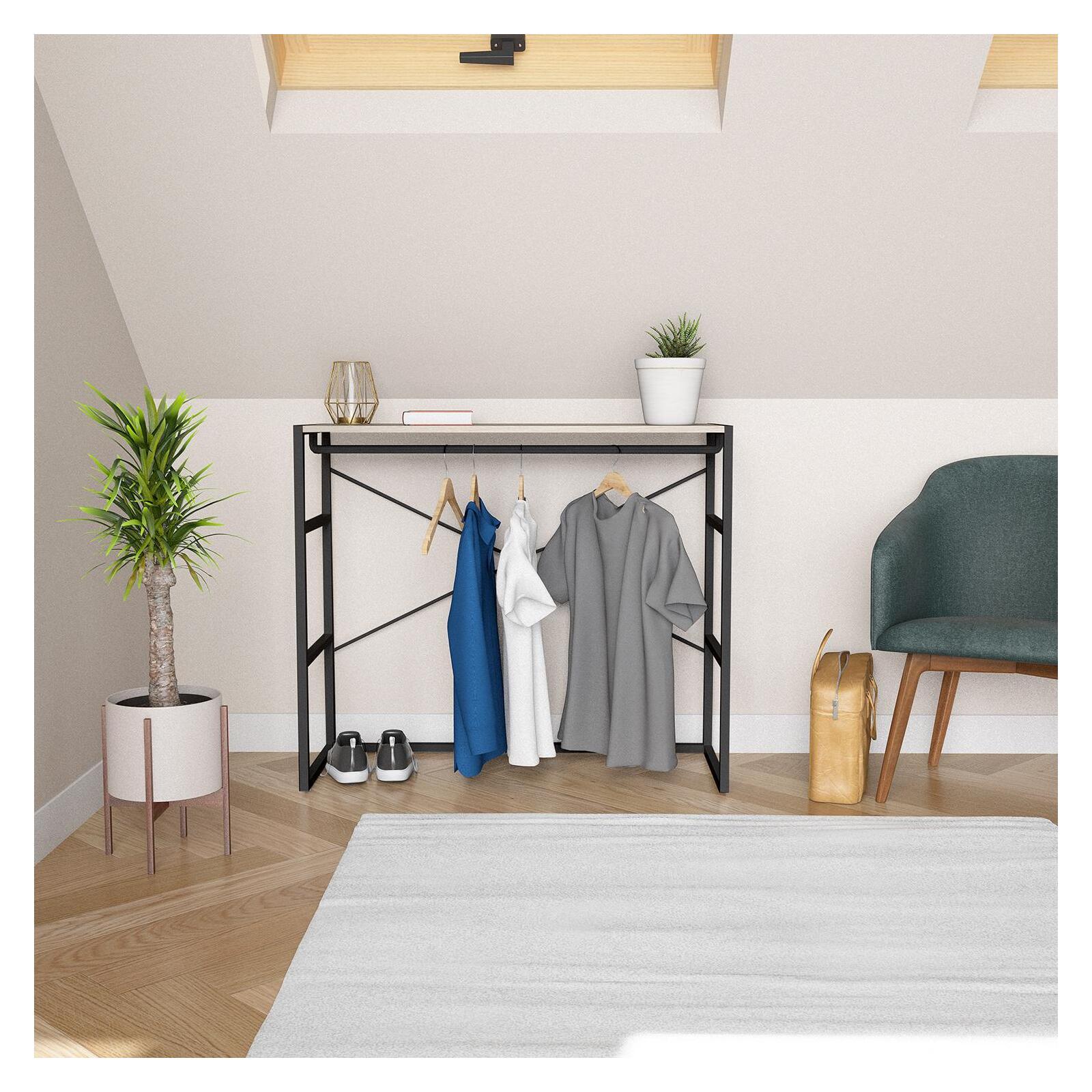 Portant vêtements sous combles penderie L100 x H85 cm