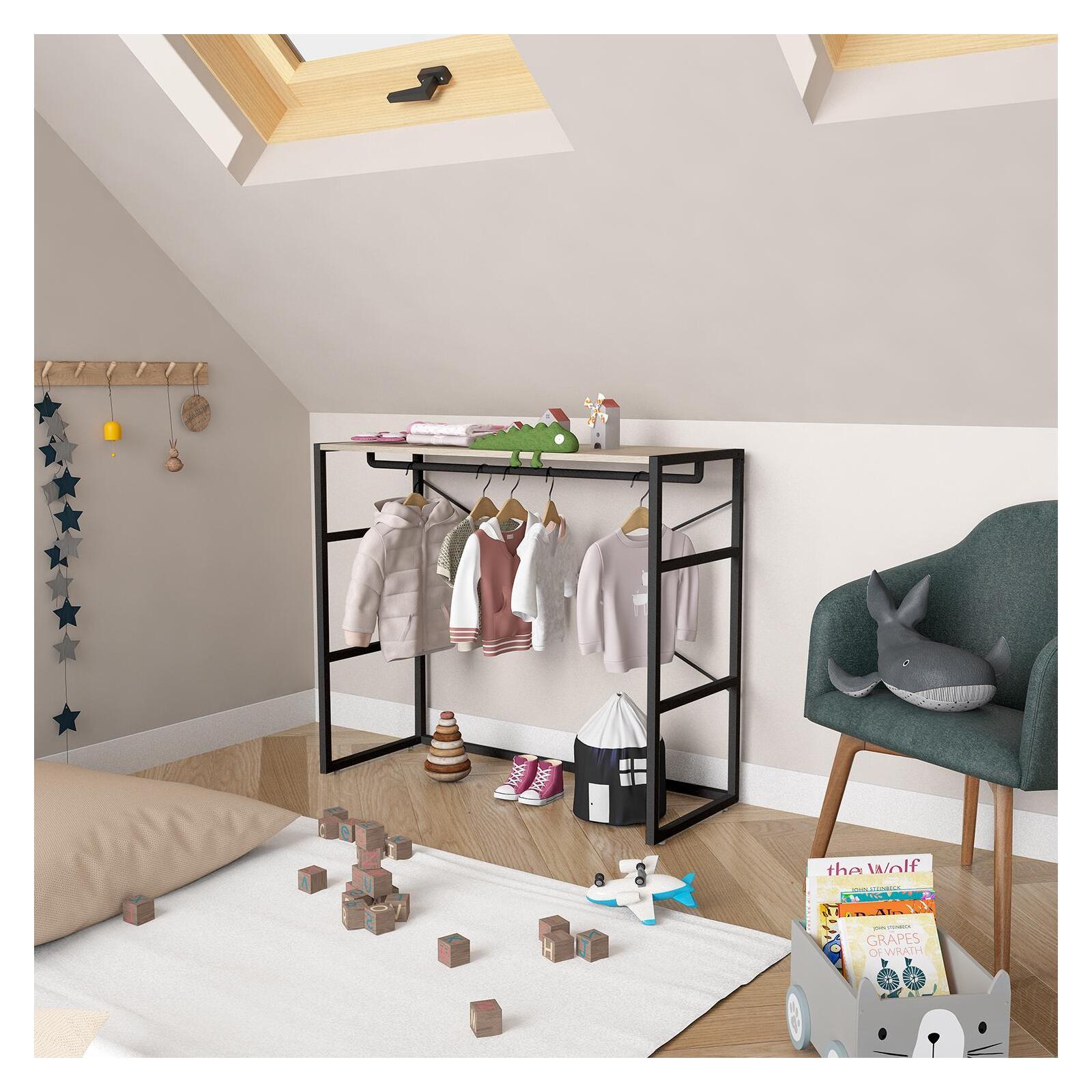 Portant vêtements sous combles penderie L100 x H85 cm