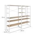 Portants vêtements sous combles modulables - Lot de 4