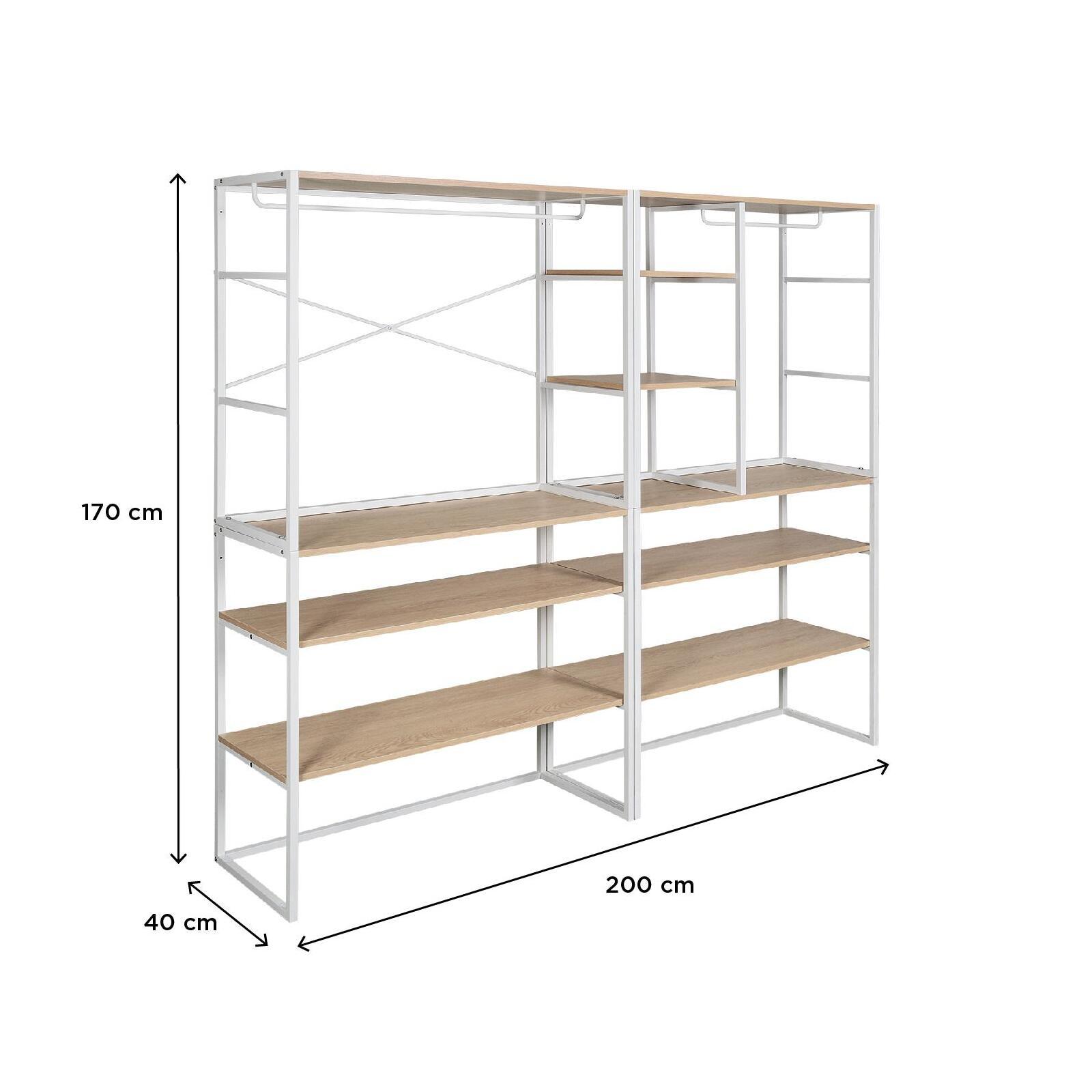 Portants vêtements sous combles modulables - Lot de 4