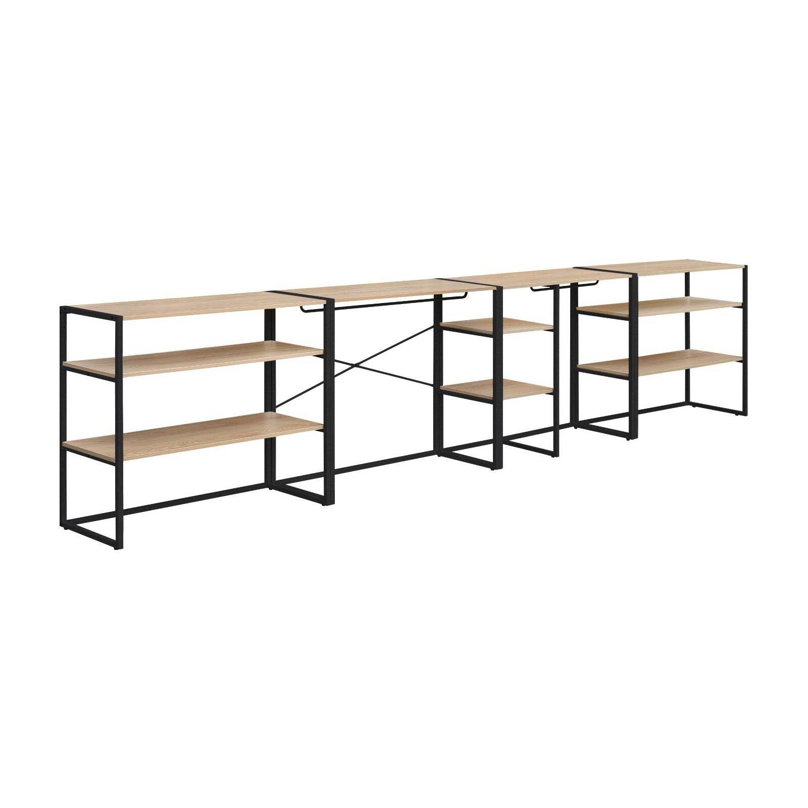 Portants vêtements sous combles modulables - Lot de 4