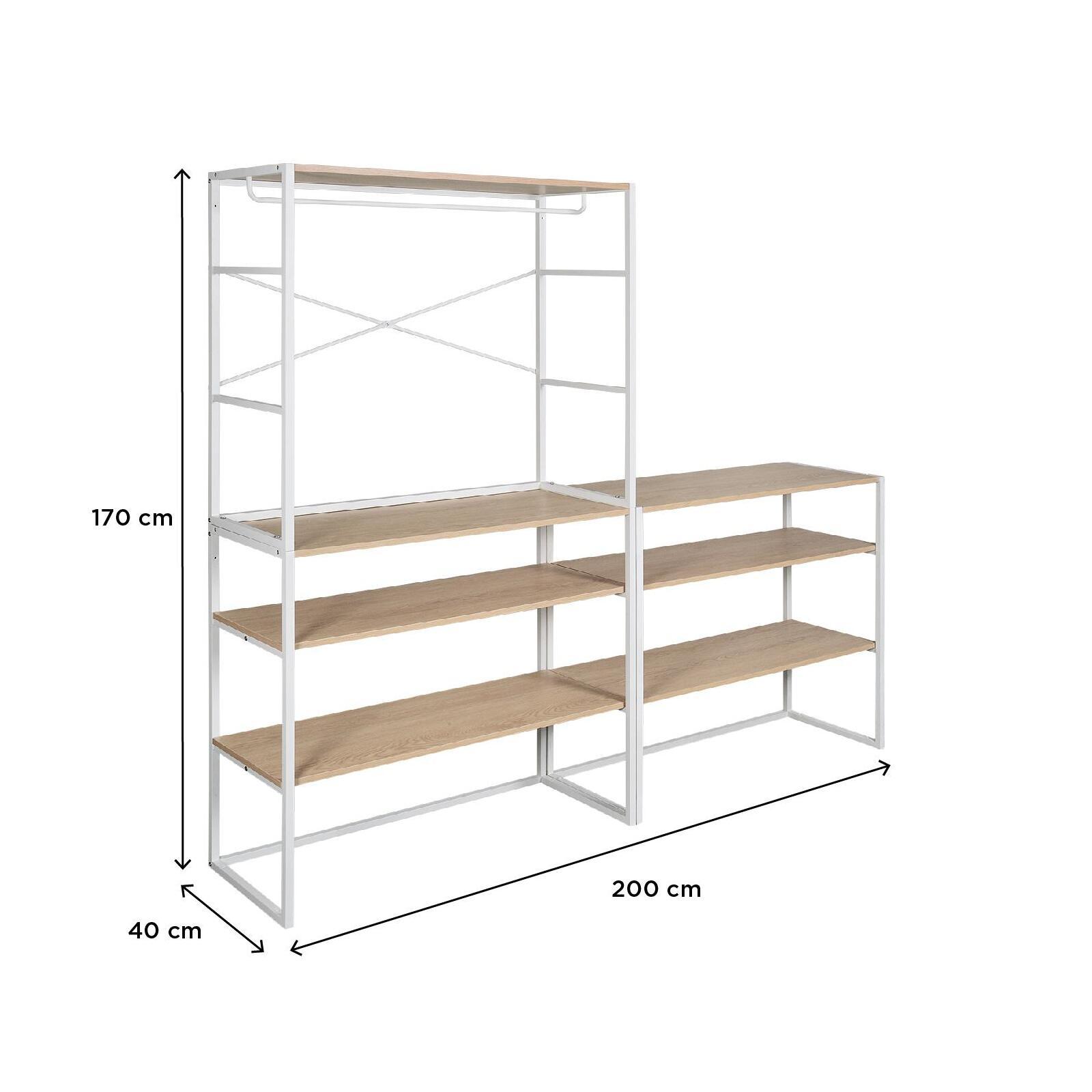 Portants vêtements sous combles modulables - Lot de 3 Portants vêtements sous combles modulables - Lot de 3