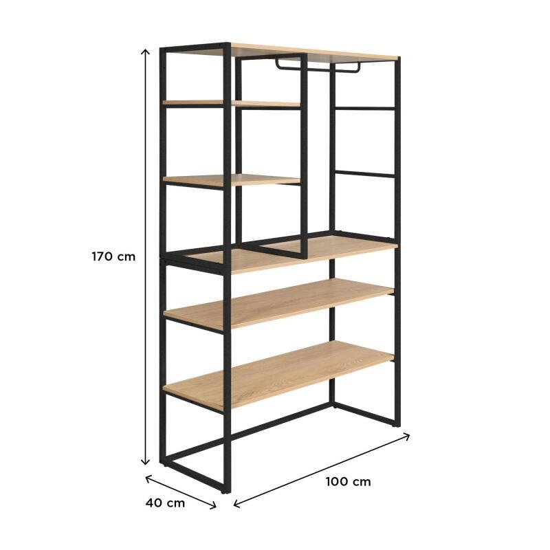 Portants vêtements sous combles modulables - Lot de 2