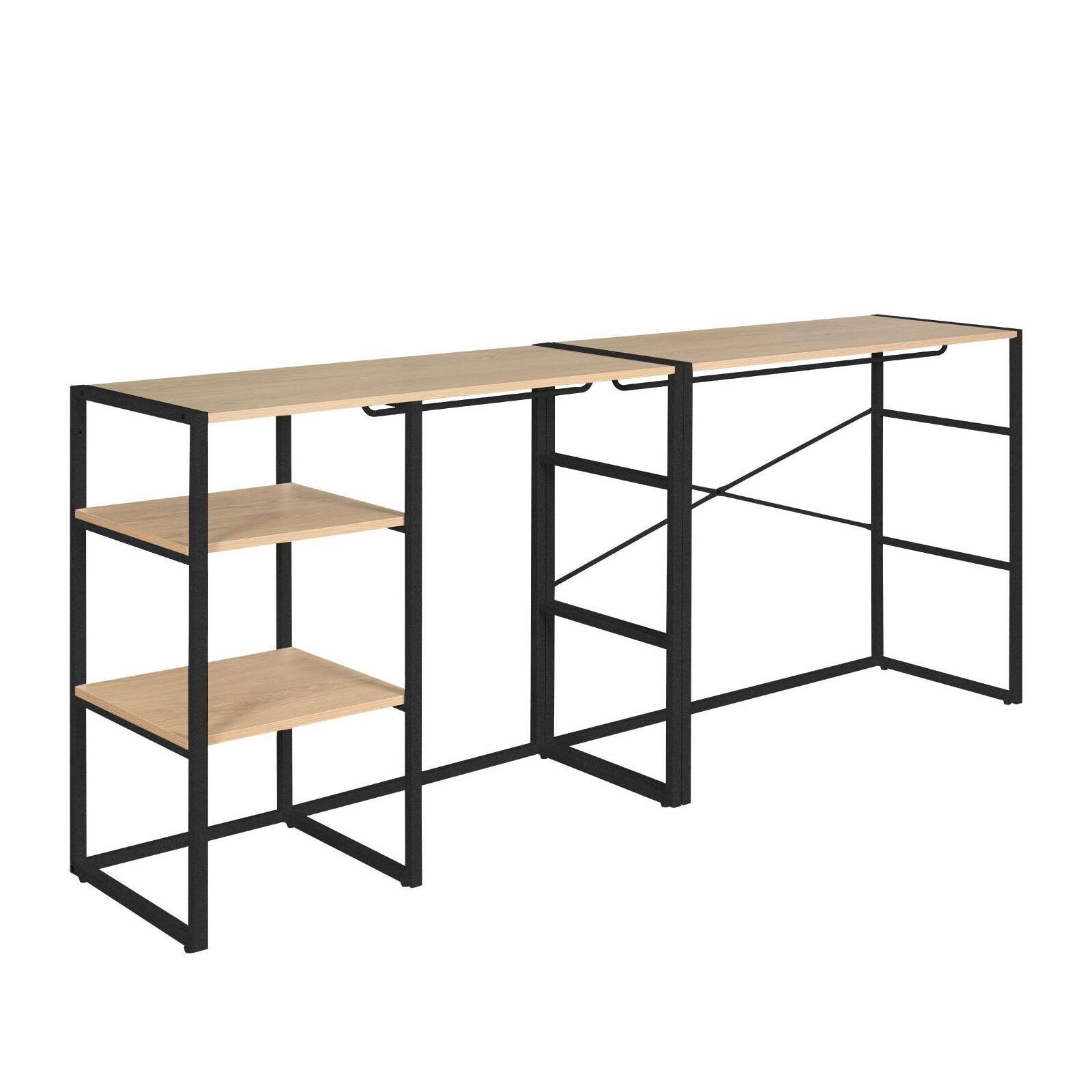 Portants vêtements sous combles modulables - Lot de 2