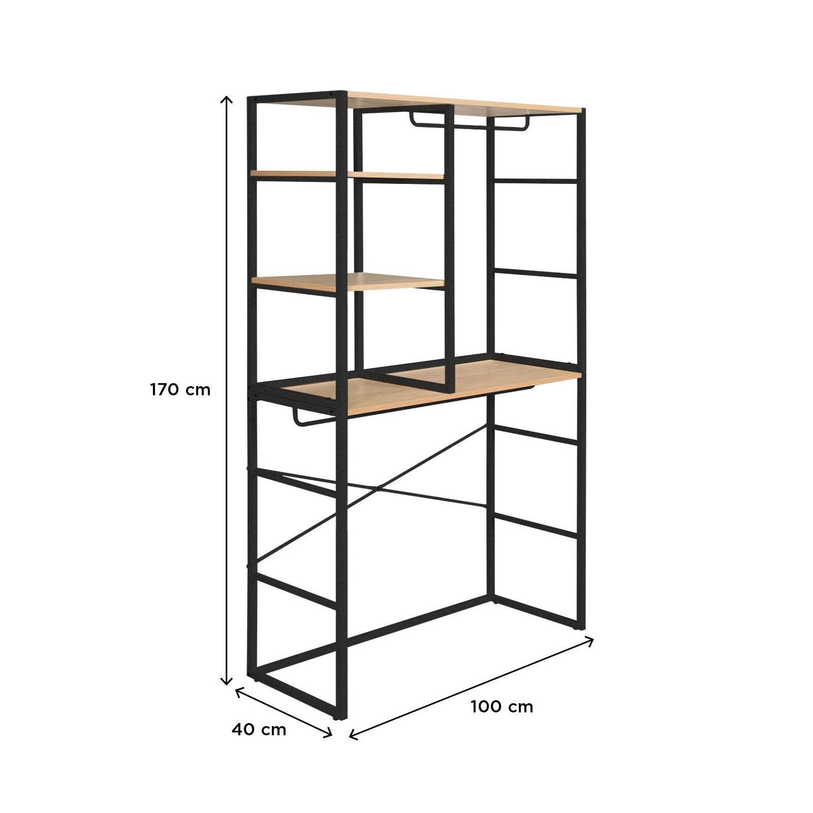 Portants vêtements sous combles modulables - Lot de 2