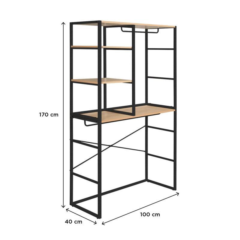 Portants vêtements sous combles modulables - Lot de 2