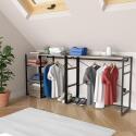 Portants vêtements sous combles modulables - Lot de 2