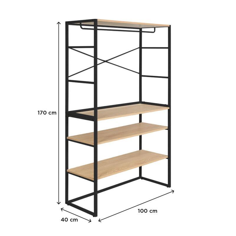 Portants vêtements sous combles  modulables - Lot de 2