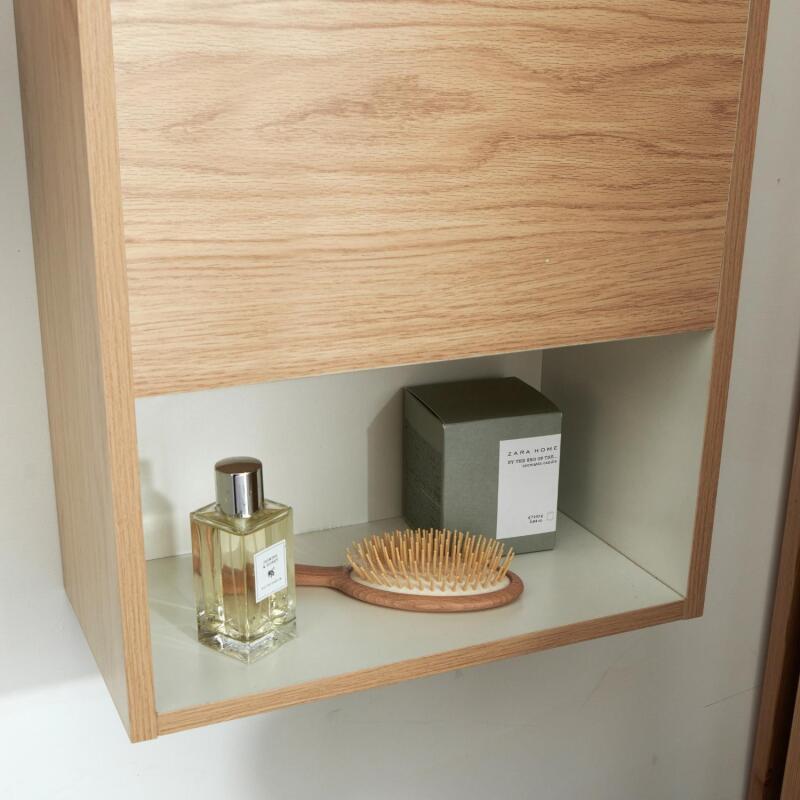 Ensemble meuble lave-mains NIKA + robinet GRIFO + Miroir SIMONA