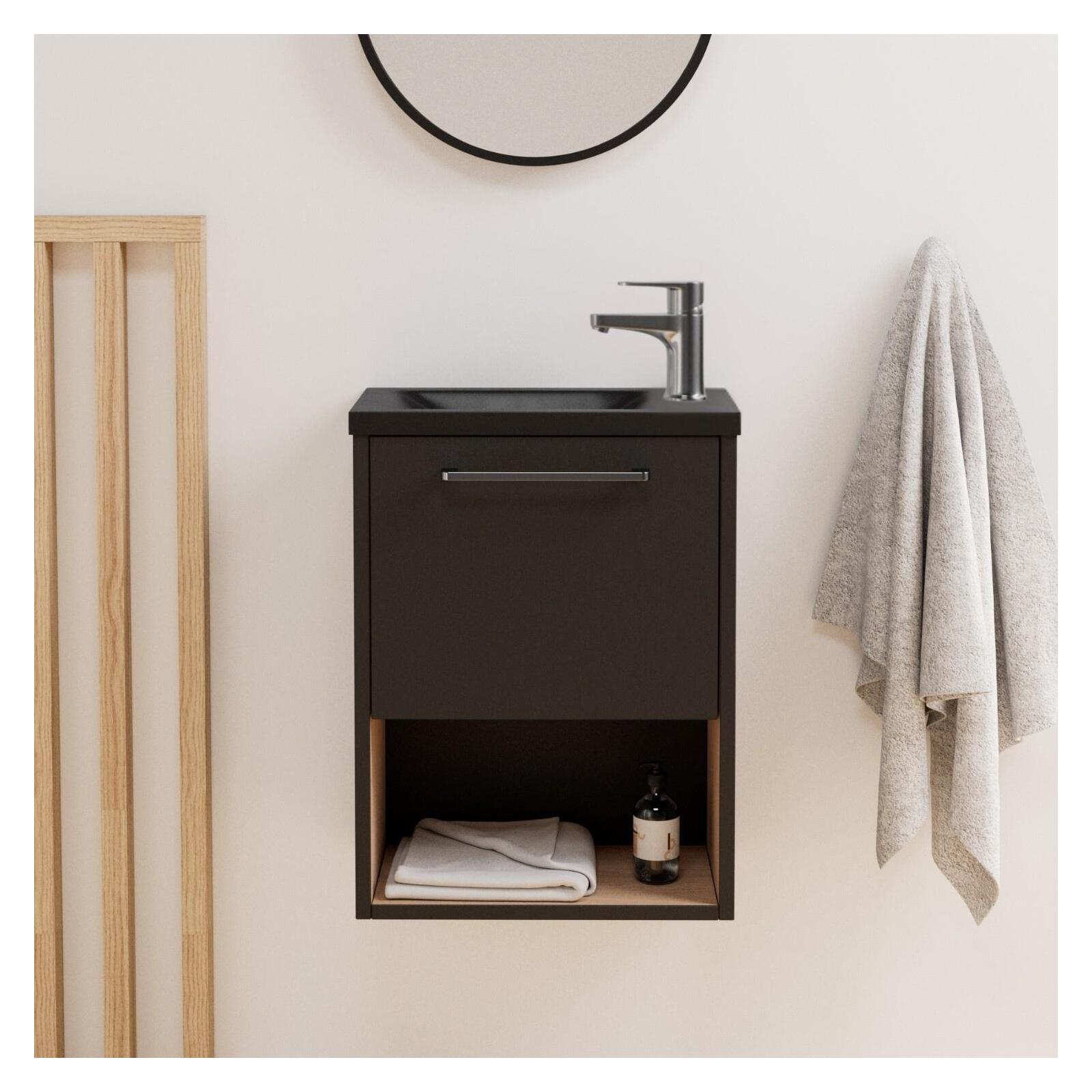 Ensemble meuble lave-mains NIKA + robinet TAP