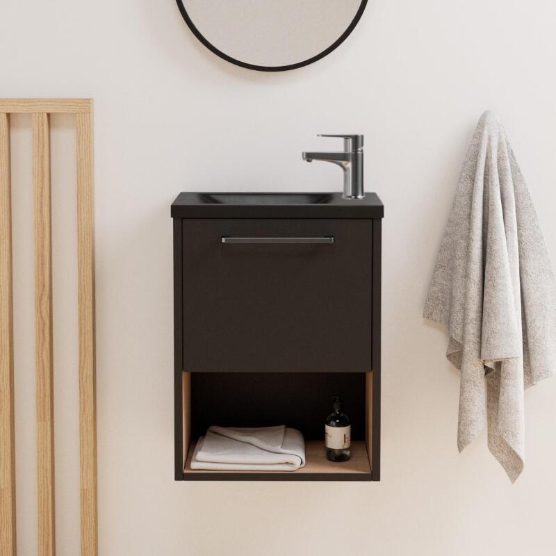 Ensemble meuble lave-mains NIKA + robinet TAP