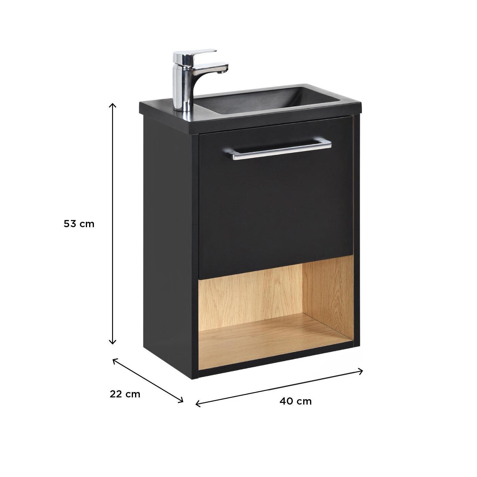 Ensemble meuble lave-mains NIKA + robinet TAP