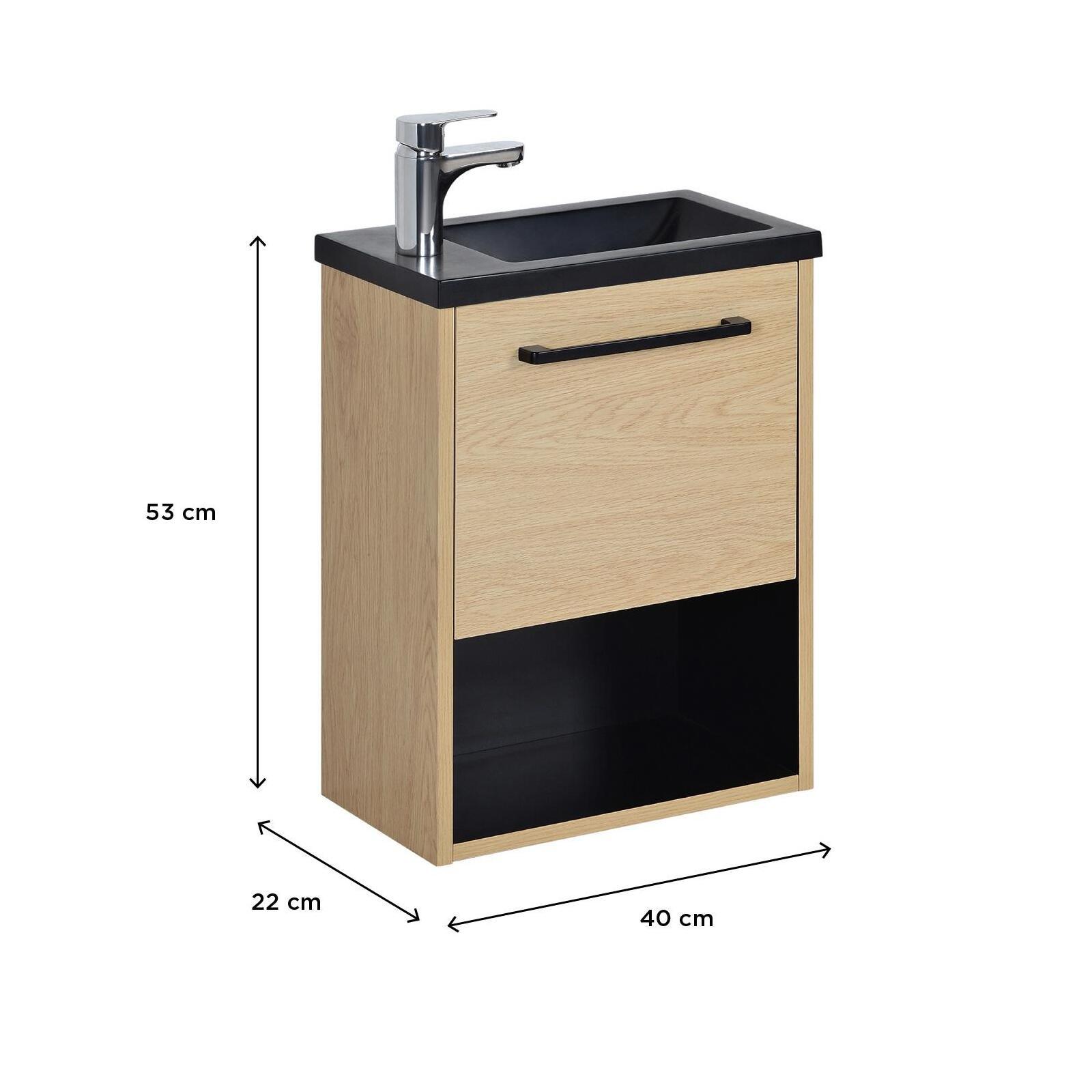 Ensemble meuble lave-mains NIKA + robinet TAP