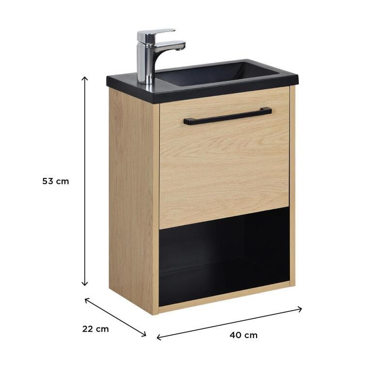 Ensemble meuble lave-mains NIKA + robinet TAP