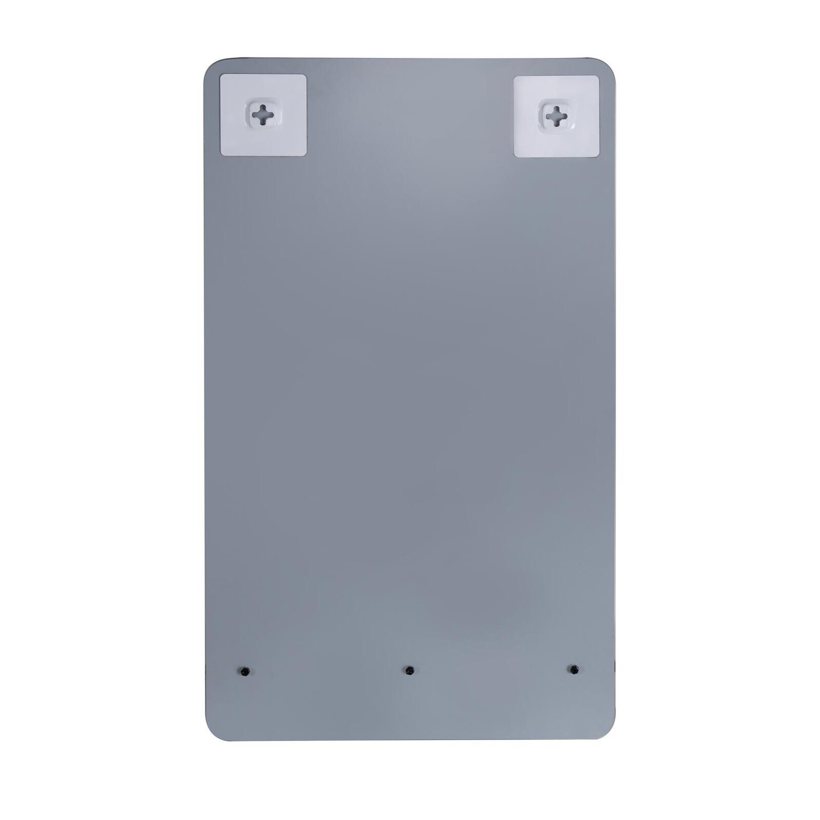 Ensemble lave-mains avec rangement latéral, robinet chromé et miroir tablette