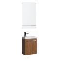 Ensemble meuble lave-mains décor chêne NEVADA avec miroir