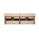 Meuble double vasque blanc  120cm  + plan double vasque