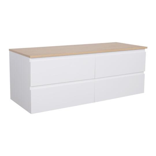 Meuble double vasque noir carbone 120 cm