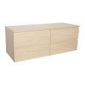 Meuble double vasque noir carbone 120 cm