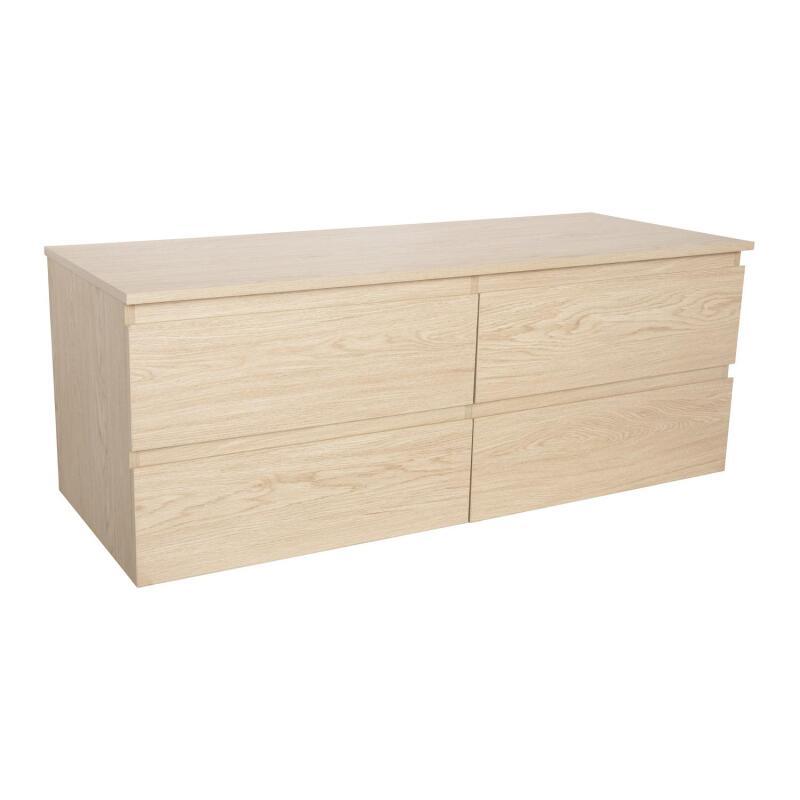 Meuble double vasque noir carbone 120 cm
