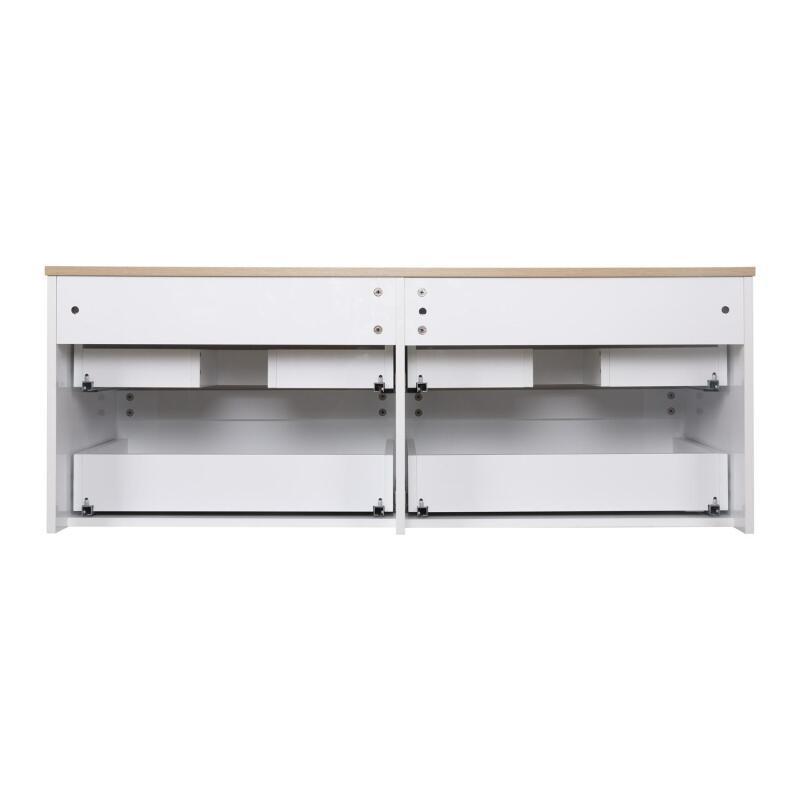 Ensemble meuble double vasque noir carbone 120 cm + 2 vasques + 2 robinets