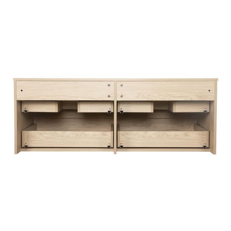 Ensemble meuble double vasque noir carbone 120 cm + 2 vasques + 2 robinets