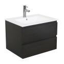Meuble simple vasque décor chêne  60cm + vasque
