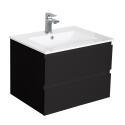Meuble simple vasque décor chêne  60cm + vasque