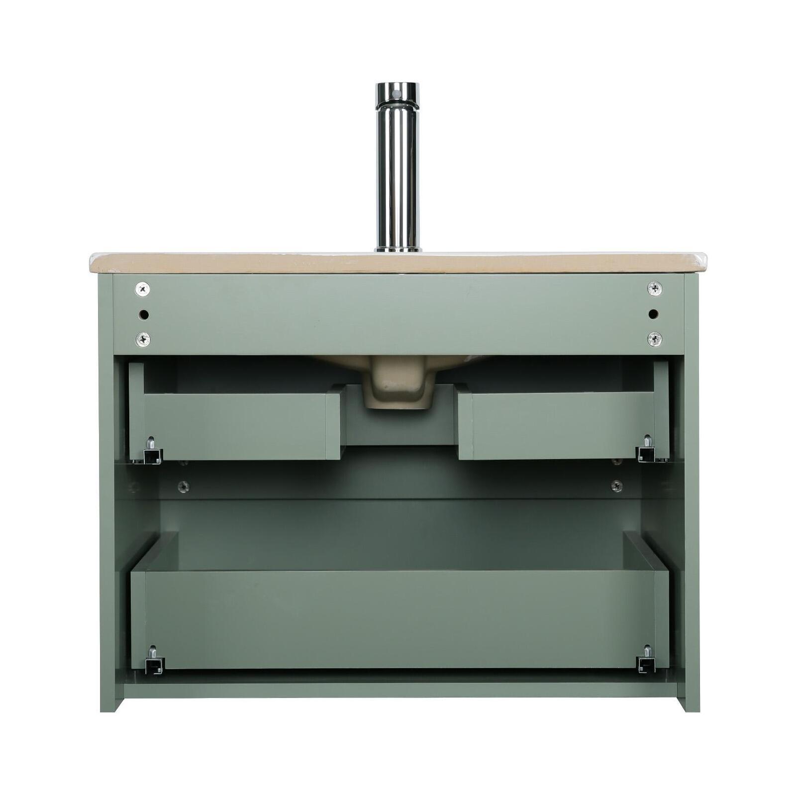 Meuble simple vasque décor chêne  60cm + vasque