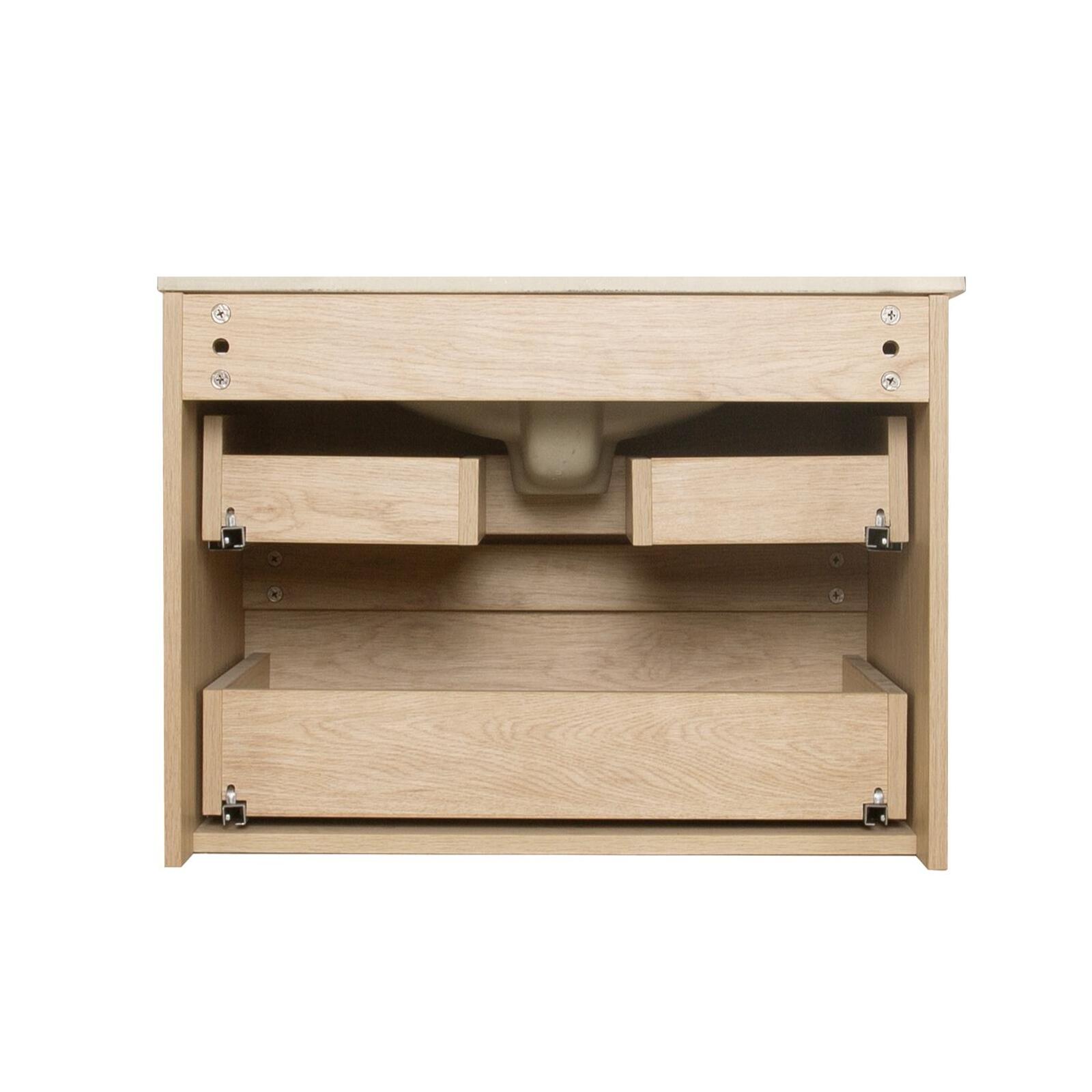 Ensemble meuble simple vasque décor chêne carbone 60cm + vasque + robinet