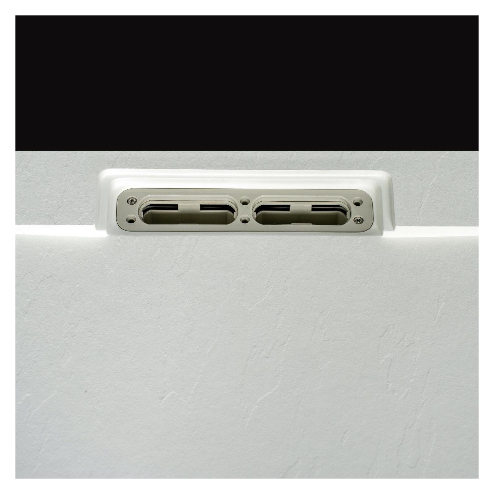 Receveur de douche aspect ardoire extra-plat 90x90cm